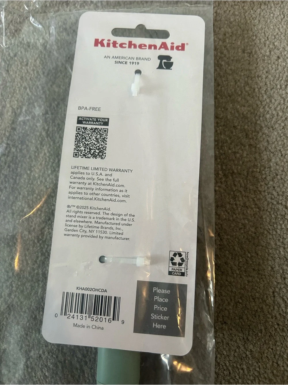 KitchenAid new packaging